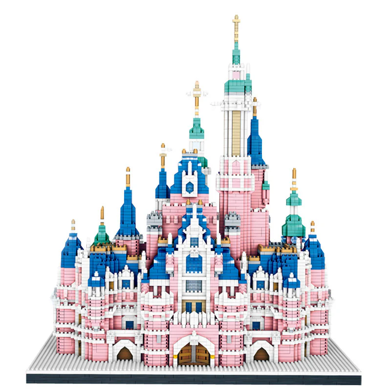 6300PCS 01063 Pink Fairy Castle（micro blocks） - Image 5