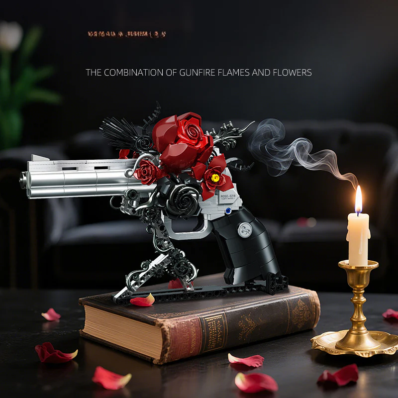 631pcs JIESTAR JJ9218 Rose Revolver - Image 4