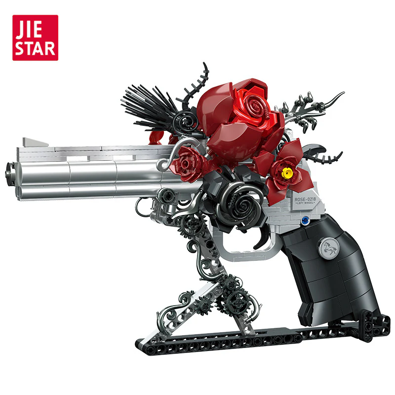 631pcs JIESTAR JJ9218 Rose Revolver - Image 5