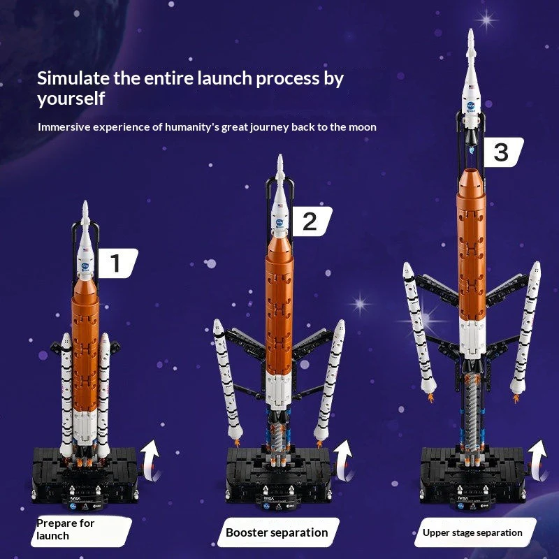 632PCS NASA Artemis Space Launch System Rocket - Image 4