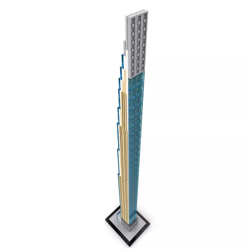 634PCS MOC-148522 111 West 57th Street 1:800 Scale (Steinway Tower) - Image 2