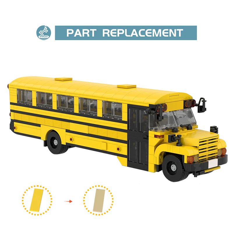 635pcs MOC-177592；School Bus - Image 7