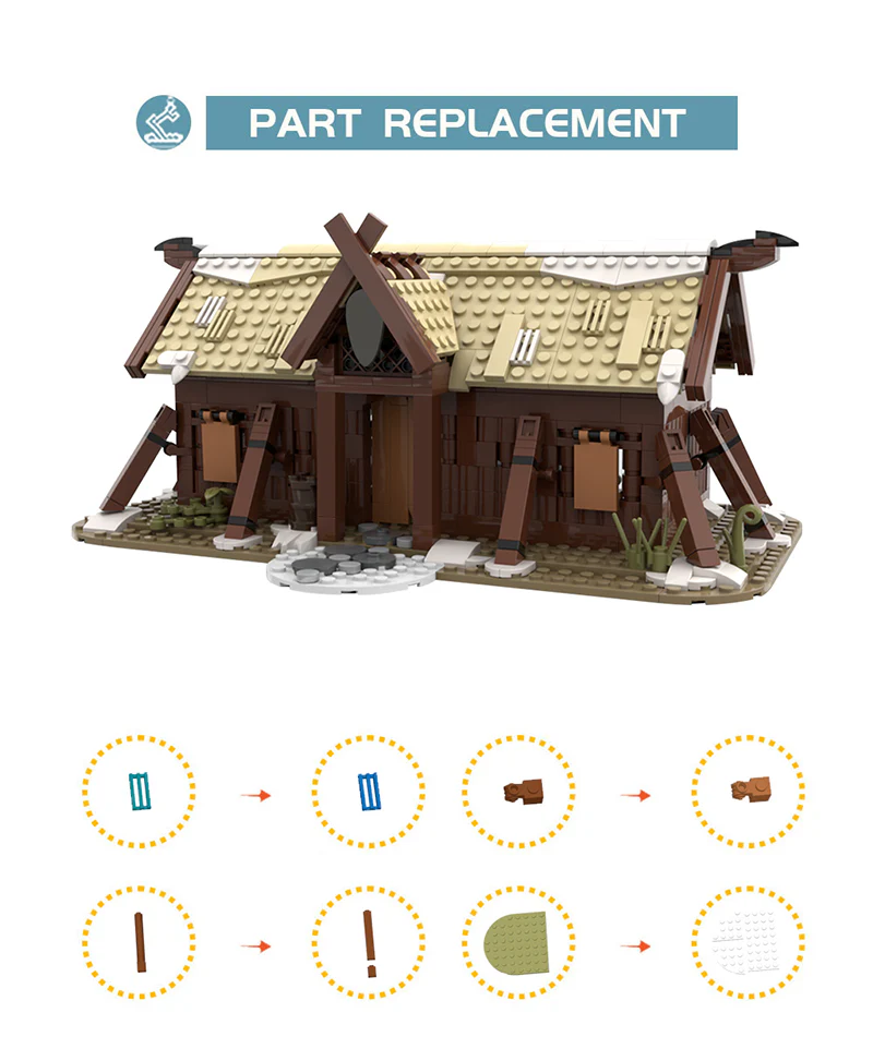 641PCS MOC-102557，Vikings - Image 6