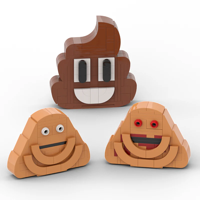 644PCS MOC Bou's Revenge(Bou/Pou)Bou/Pou、Poulina、Poop Emoji and Toilet Head - Image 4