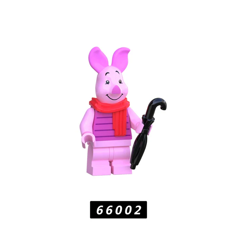 66001-66005 Cartoon Anime Winnie the Pooh Tigger Donkey Minifigures - Image 4