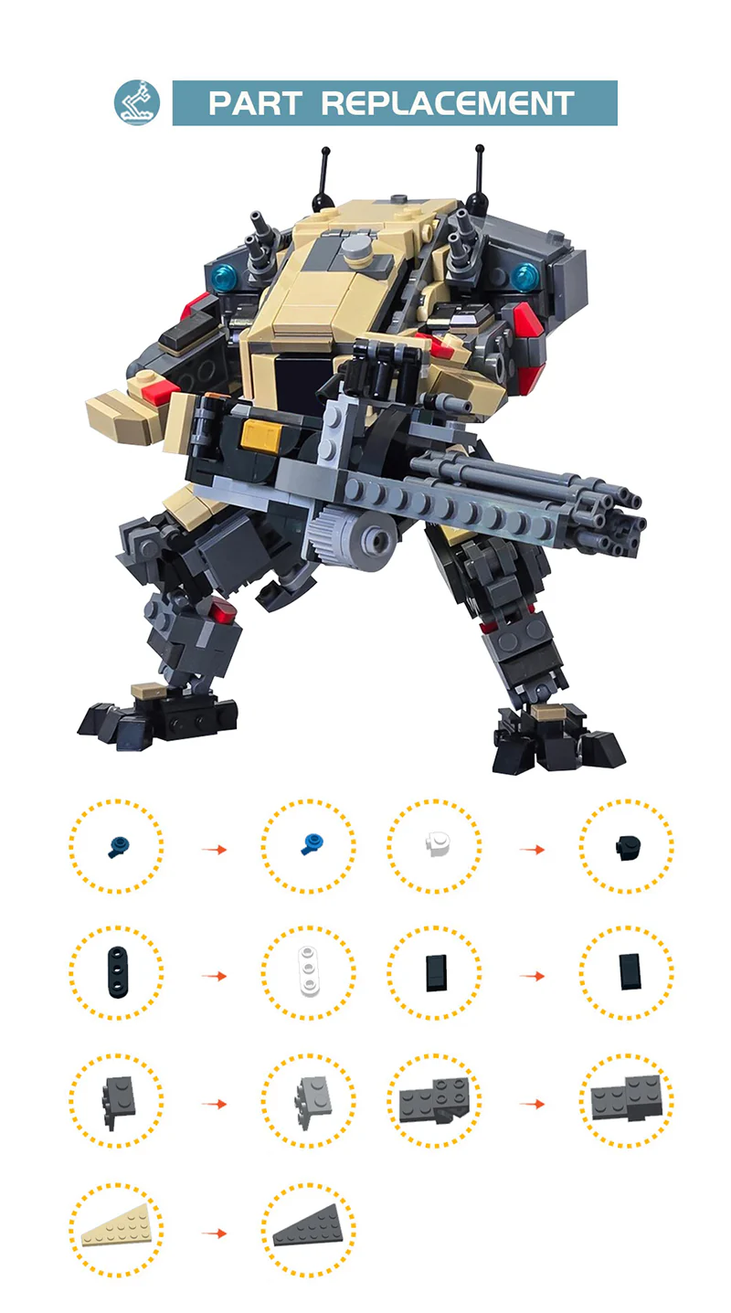 660pcs MOC-165712,Titanfall(Legion Titan) - Image 5