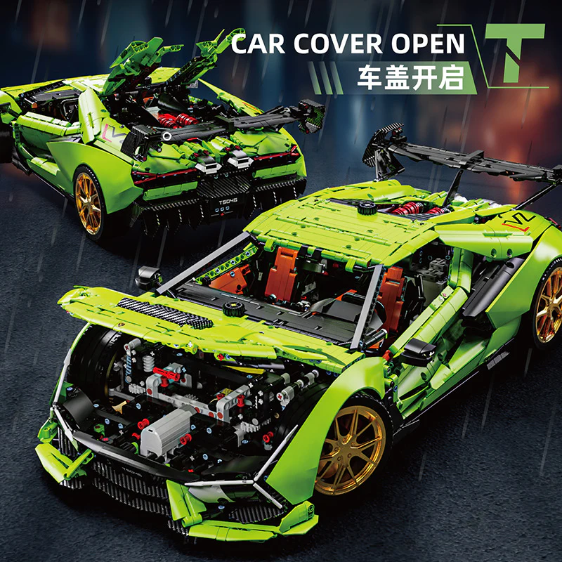6628 pcs TGL T5046 Aventador SVJ 1:6 - Image 4