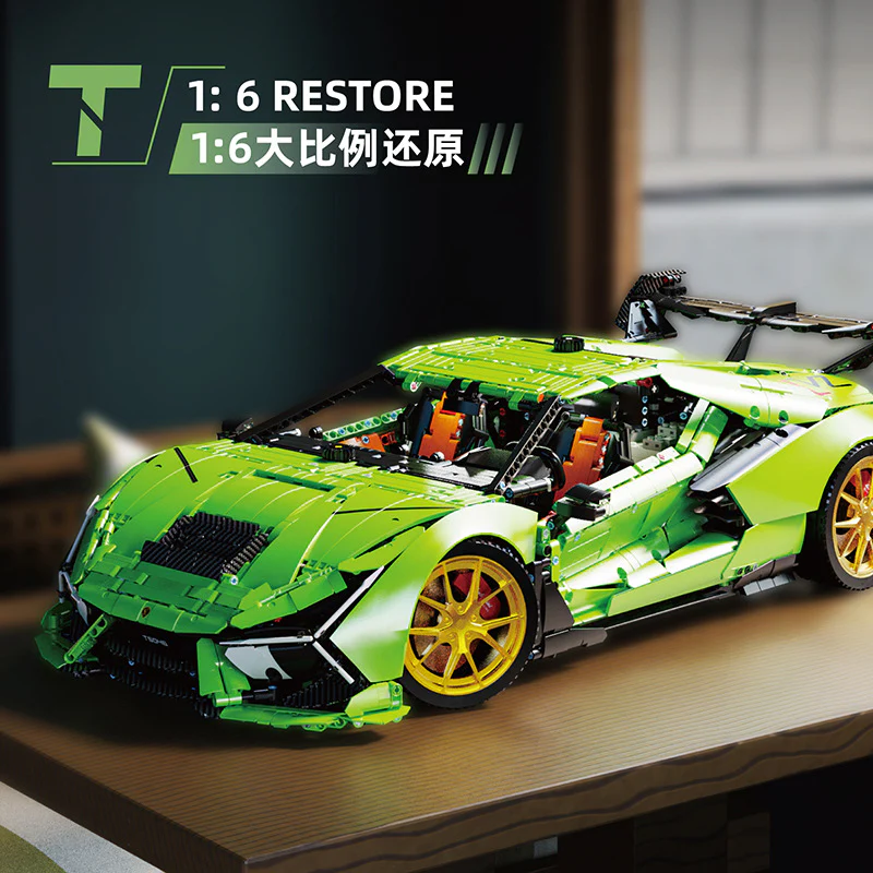 6628 pcs TGL T5046 Aventador SVJ 1:6 - Image 6