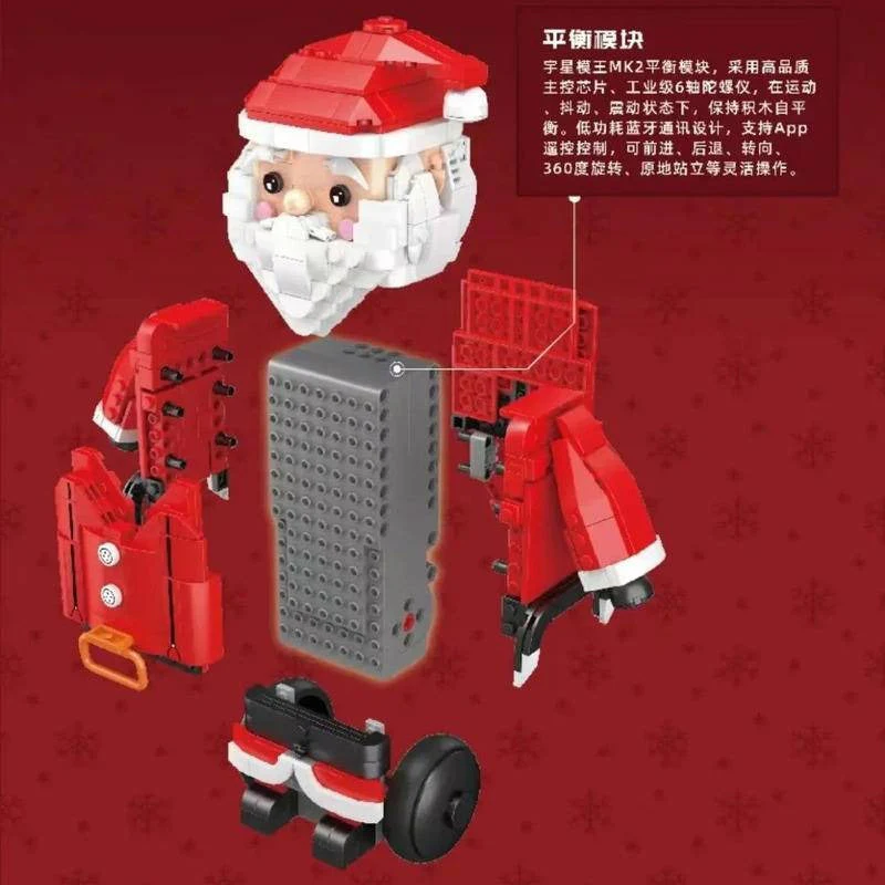 666pcs 13116 MouldKing Santa Claus Programmable remote control electric version - Image 5