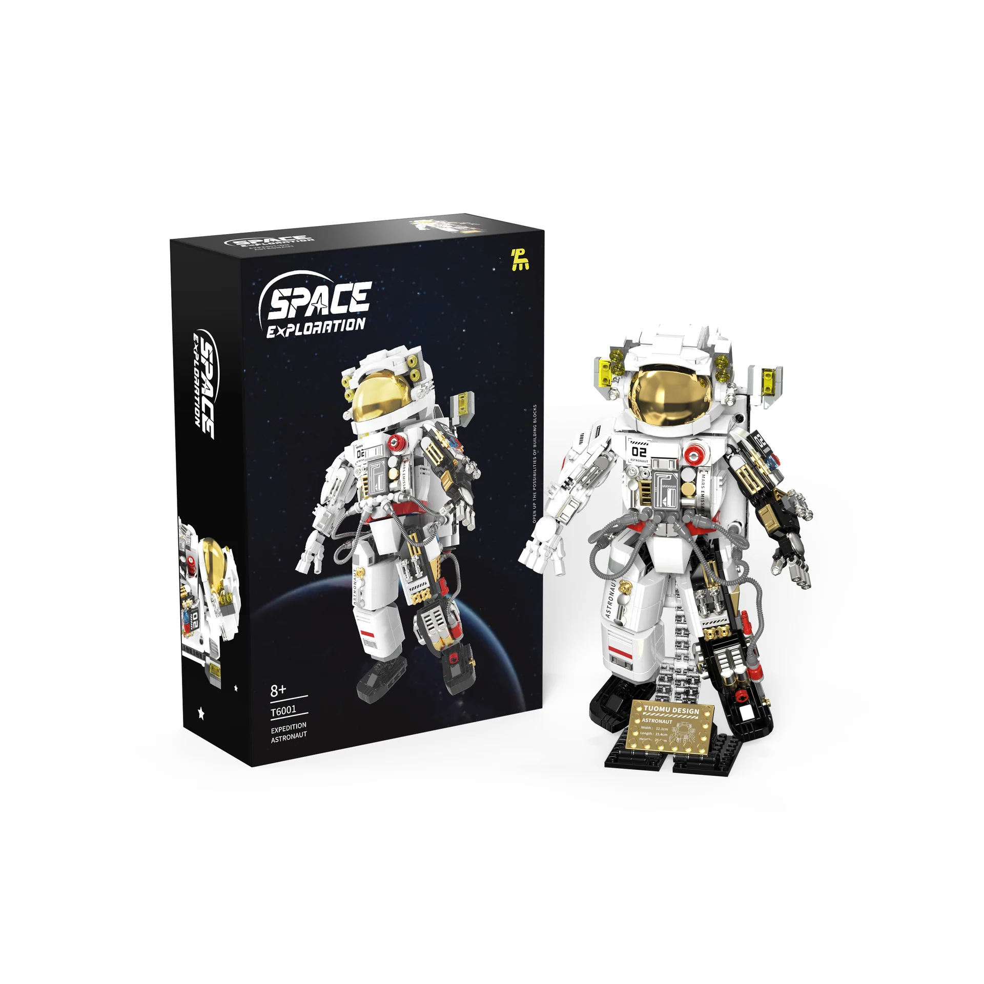 667pcs TUOMU T6001 Space exploration series - astronaut half mecha - Image 6