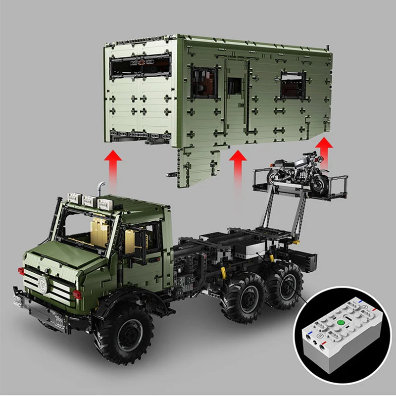 6689PCS  LE-J907 Mercedes-Benz Unimog - Image 4