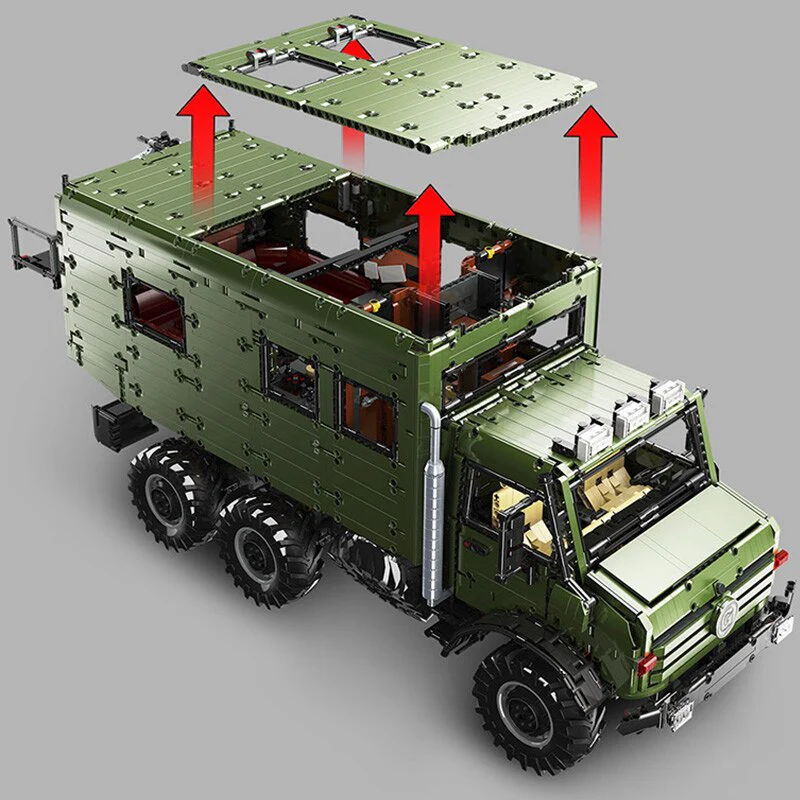 6689PCS  LE-J907 Mercedes-Benz Unimog - Image 5