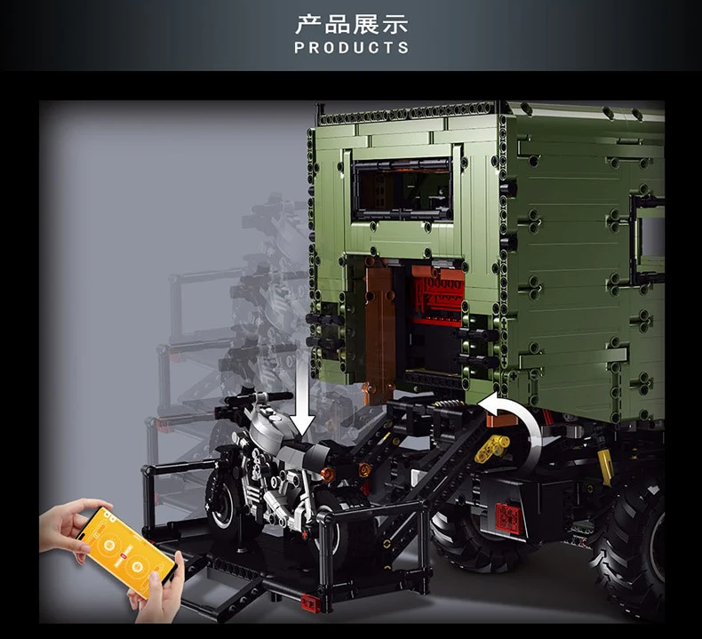 6689PCS  LE-J907 Mercedes-Benz Unimog - Image 7