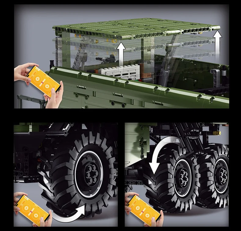 6689PCS  LE-J907 Mercedes-Benz Unimog - Image 9