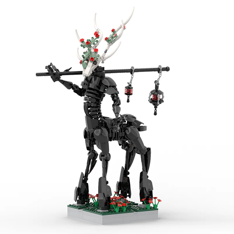 671PCS MOC grim reaper、monster toys、lego elves、elk、centaur - Image 2