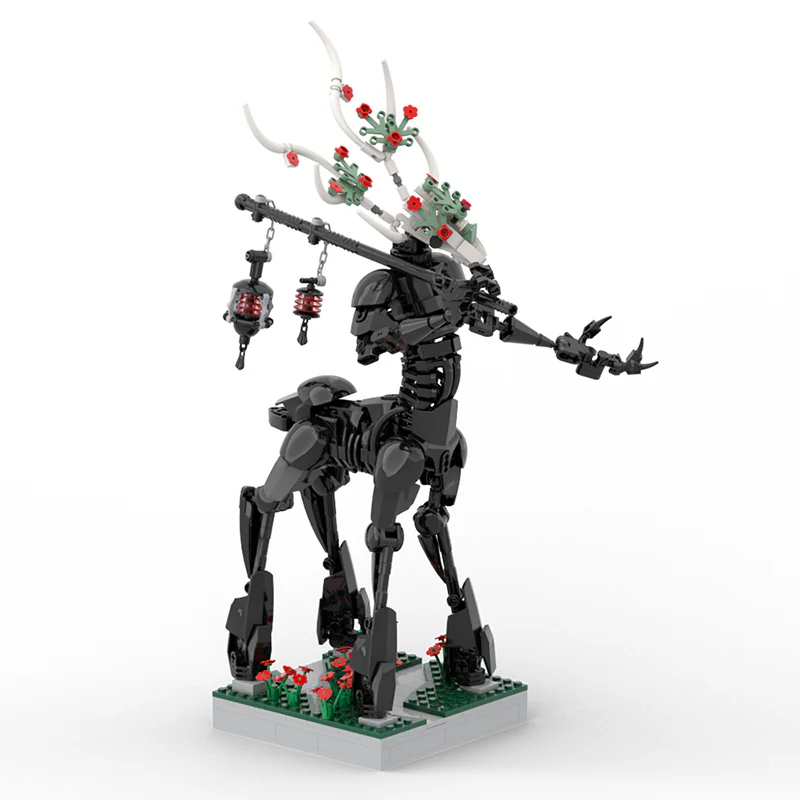 671PCS MOC grim reaper、monster toys、lego elves、elk、centaur - Image 3