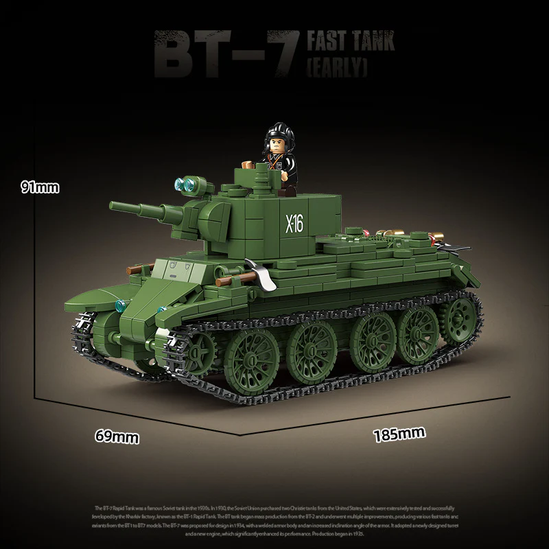 675pcs QUANGUAN 100290 BT-7 FAST TANK [EARLY] - Image 3