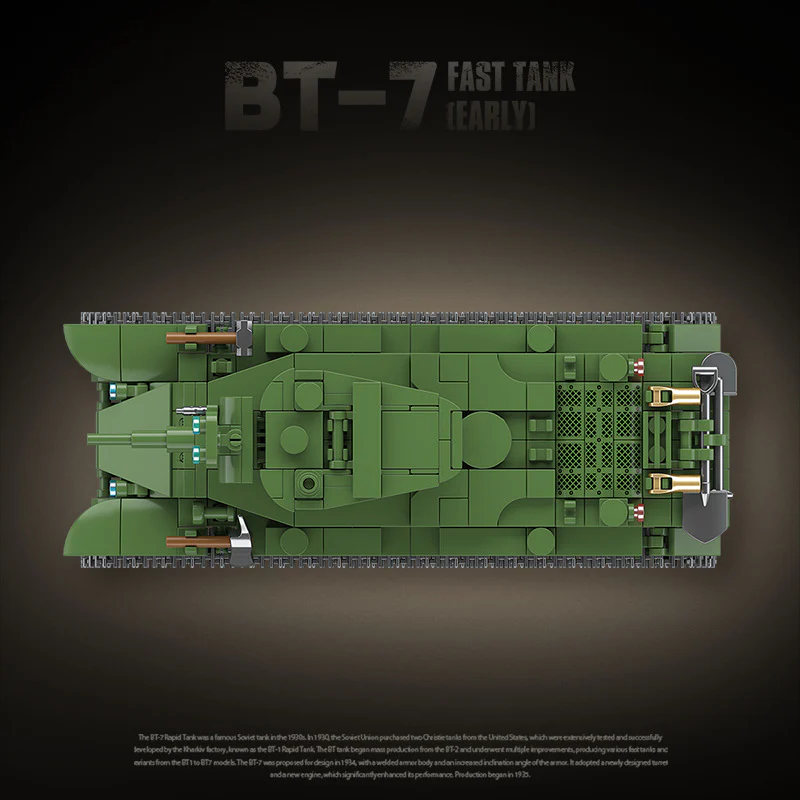 675pcs QUANGUAN 100290 BT-7 FAST TANK [EARLY] - Image 4