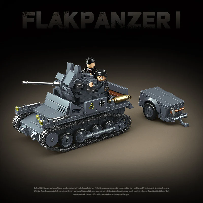 675pcs QUANGUAN 100299 FLAKPANZER I - Image 3