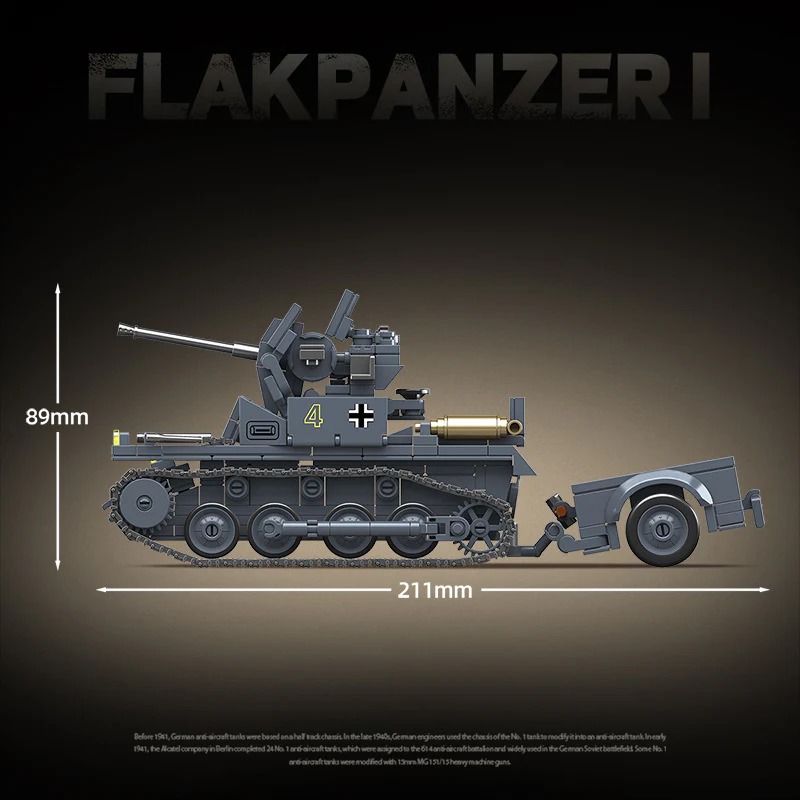 675pcs QUANGUAN 100299 FLAKPANZER I - Image 5