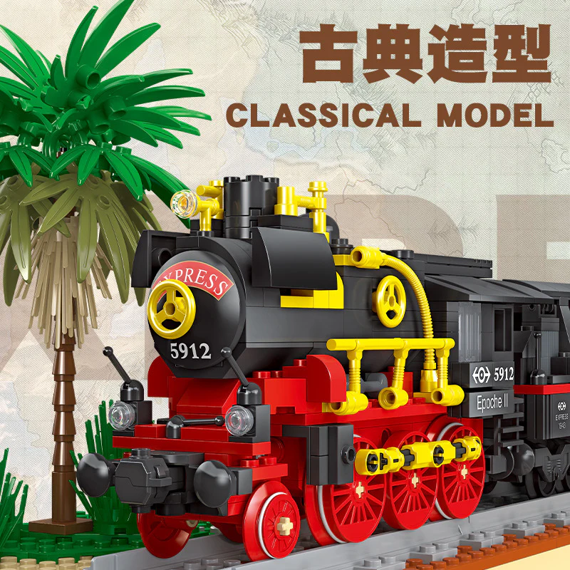 676PCS JIESTAR 59008 Steam Locomotive - Image 2