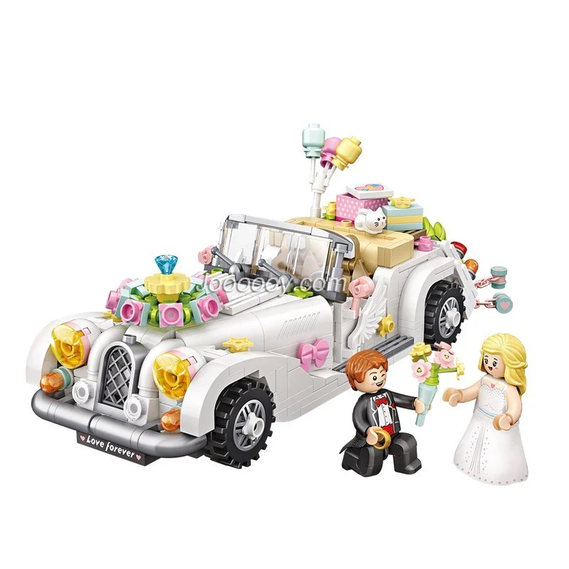 676PCS LOZ1119 Wedding Car Mini Bricks MINI Bricks - Image 5