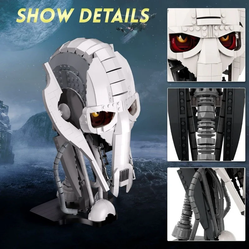 (Gobricks version)  710pcs MOC-79164 & MOC-113560 Star Wars General Grievous Head - Image 4