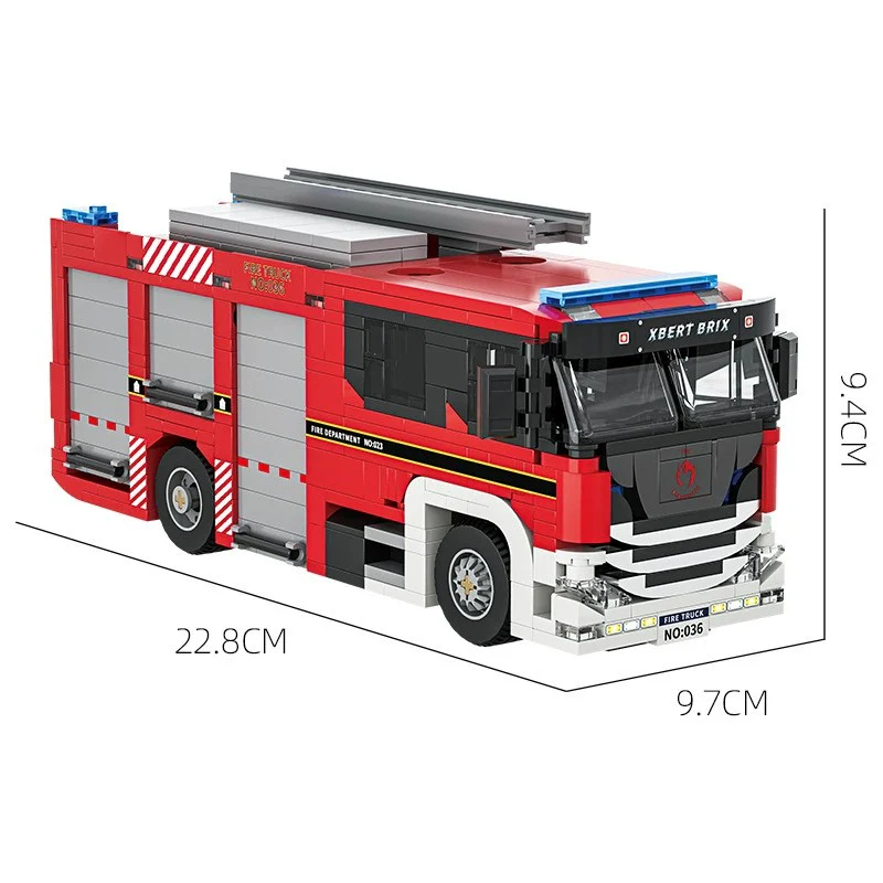 704pcs JIESTAR 66036 Fire Truck - Image 3