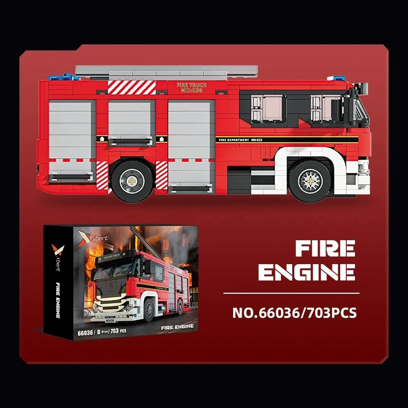 704pcs JIESTAR 66036 Fire Truck - Image 6