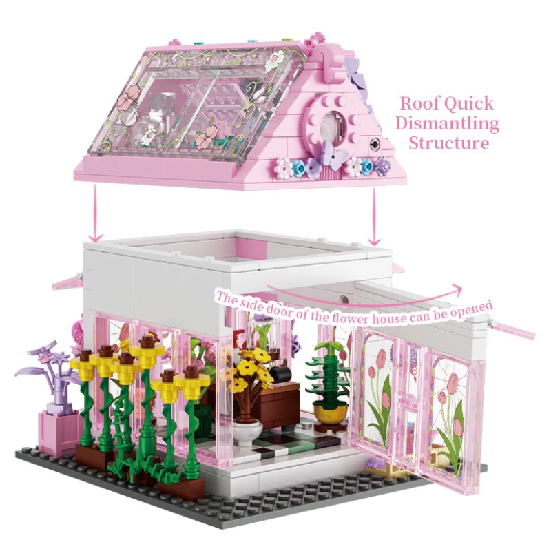 706 pcs BK 33223 Pink Cottage - Image 2