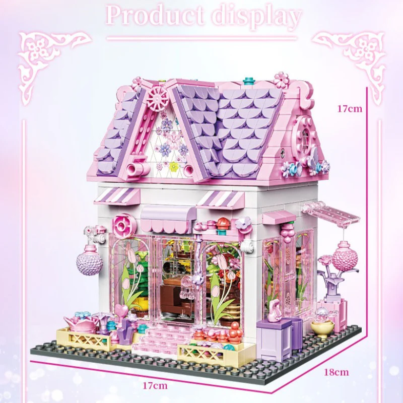 706 pcs BK 33223 Pink Cottage - Image 3