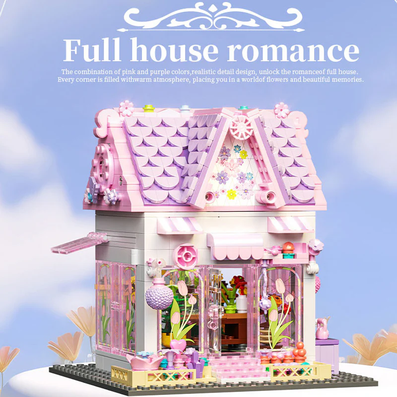 706 pcs BK 33223 Pink Cottage - Image 4
