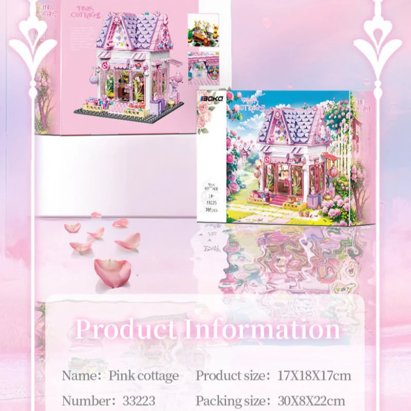 706 pcs BK 33223 Pink Cottage - Image 6