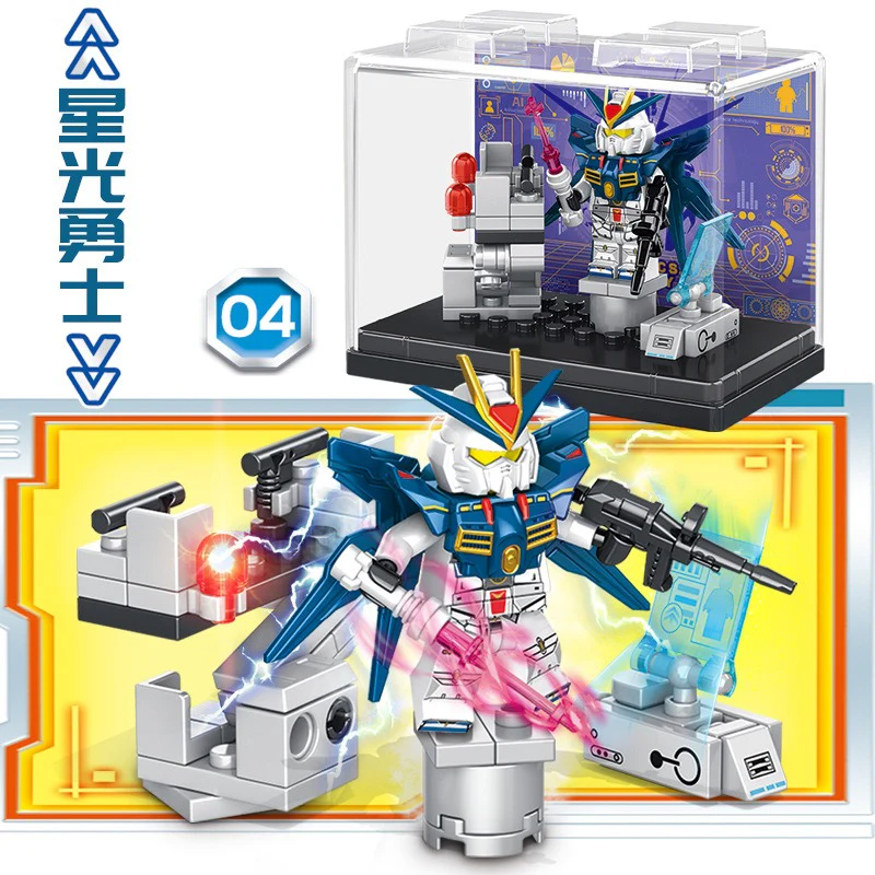 7099 mobile suit gundam(4pcs) Minifigures with display box - Image 11