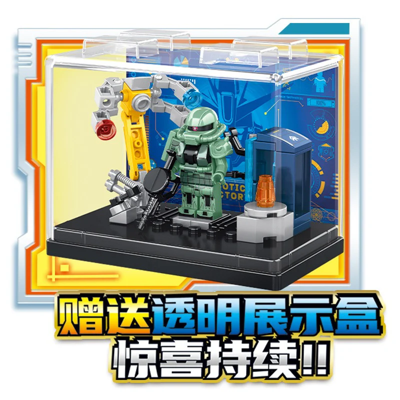 7099 mobile suit gundam(4pcs) Minifigures with display box - Image 4