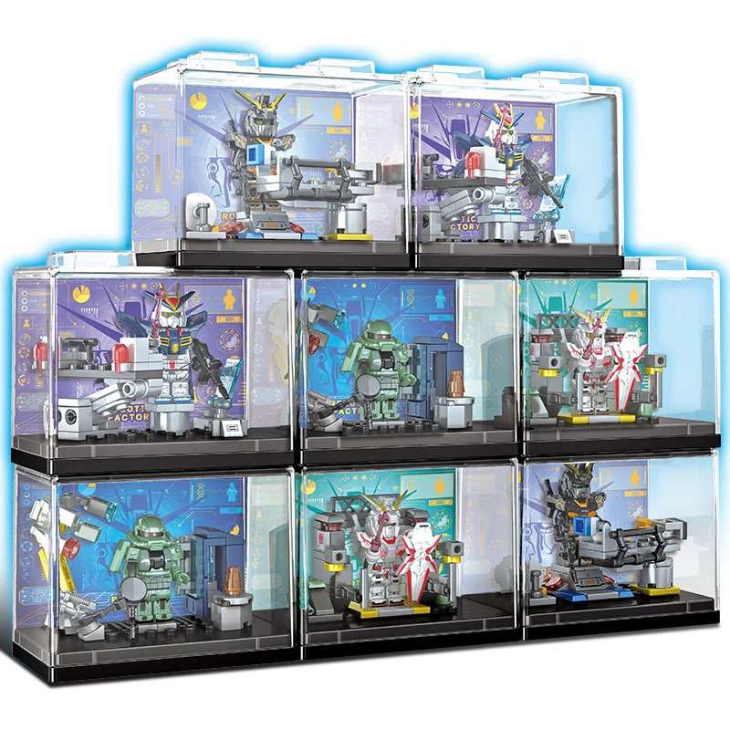 7099 mobile suit gundam(4pcs) Minifigures with display box - Image 5