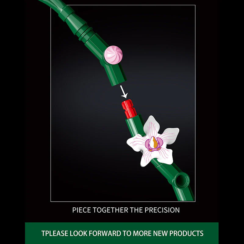 711PCS 10113 Orchid Flower - Image 4