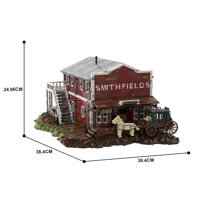 7161pcs MOC-198213,Red Dead Redemption(Valentine Saloon) - Image 5