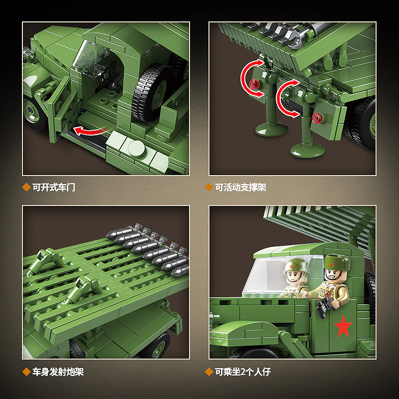 731PCS QG100240 QUANGUAN Katyusha BM-13 Multiple Rocket Launcher - Image 3