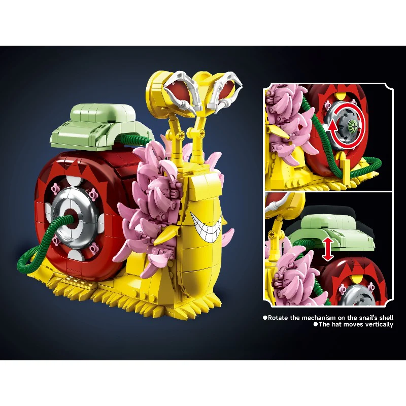 738pcs DK 1591 Mingo Den Den Mushi - Image 2