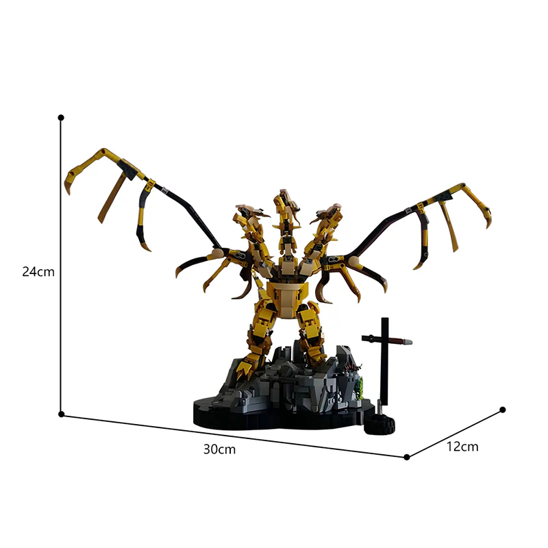 741pcs MOC-86791;Godzilla(King Ghidorah) - Image 3