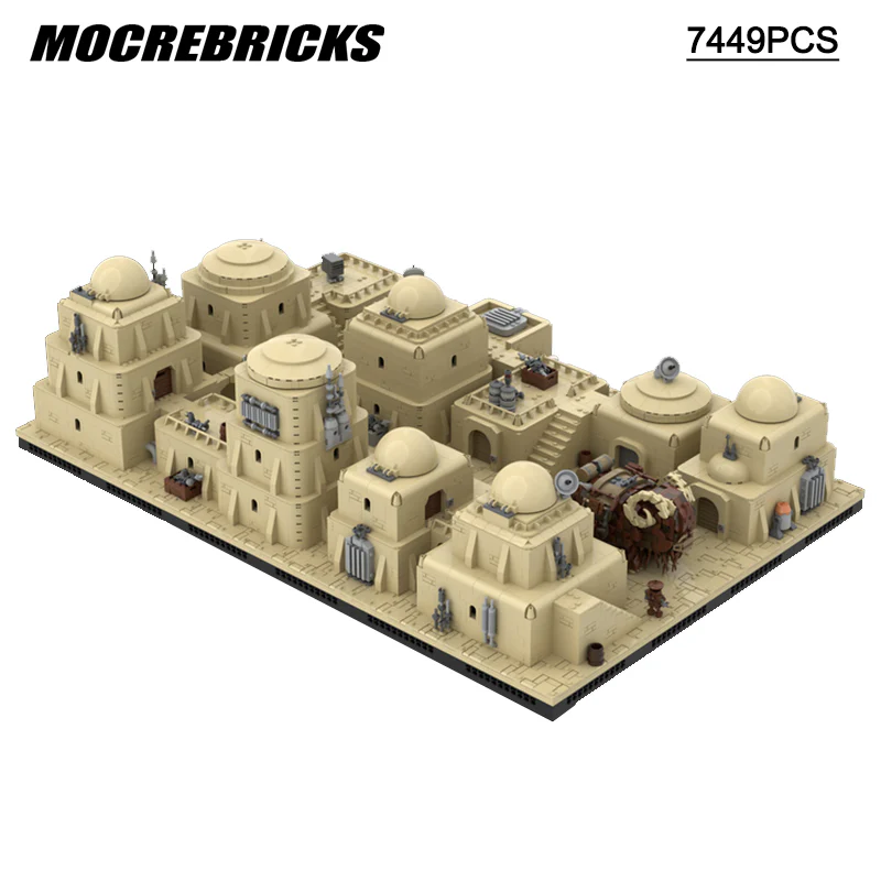 7449PCS MOC-102135 Tatooine Mos Eisley - Modular Desert City - Image 3