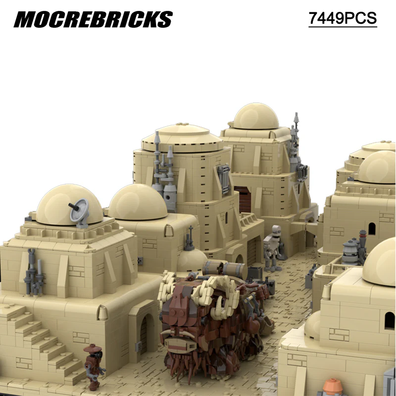 7449PCS MOC-102135 Tatooine Mos Eisley - Modular Desert City - Image 5