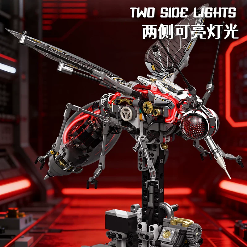 747PCS MJi 13104 Mecha Mosquito Cyberpunk Series - Image 5