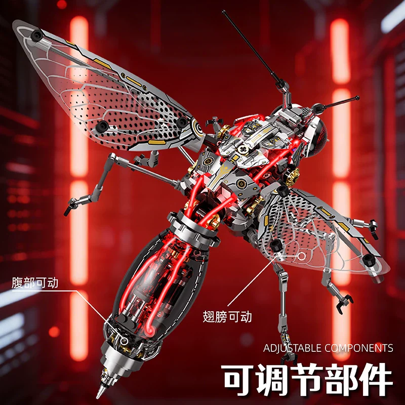 747PCS MJi 13104 Mecha Mosquito Cyberpunk Series - Image 6