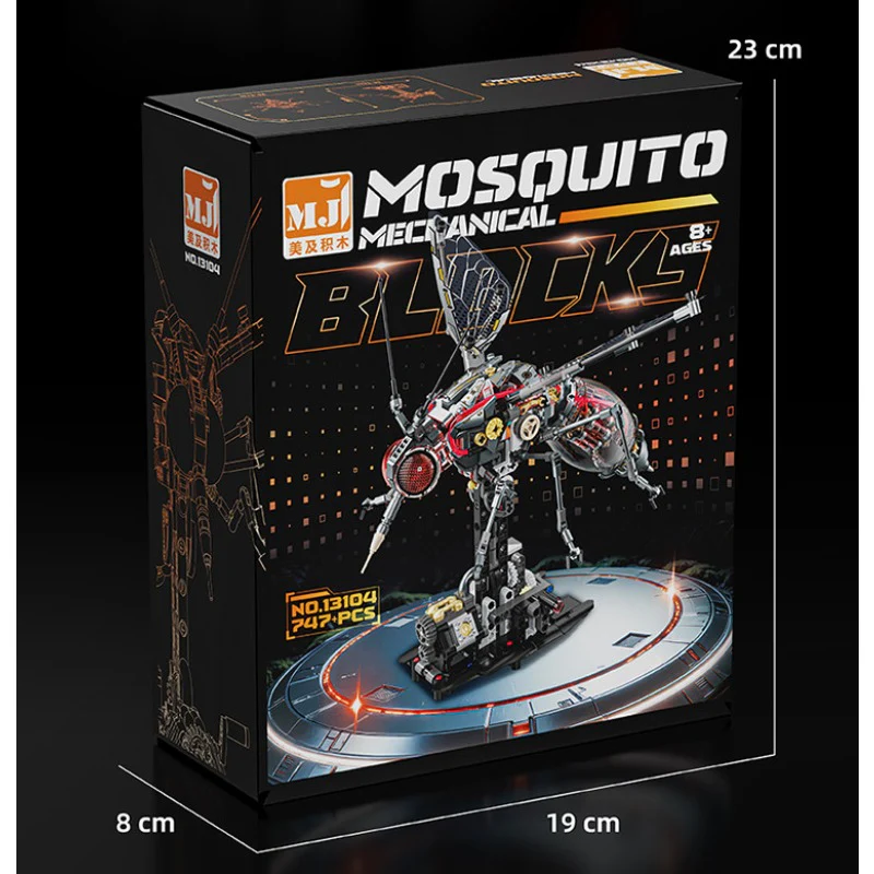 747PCS MJi 13104 Mecha Mosquito Cyberpunk Series - Image 9