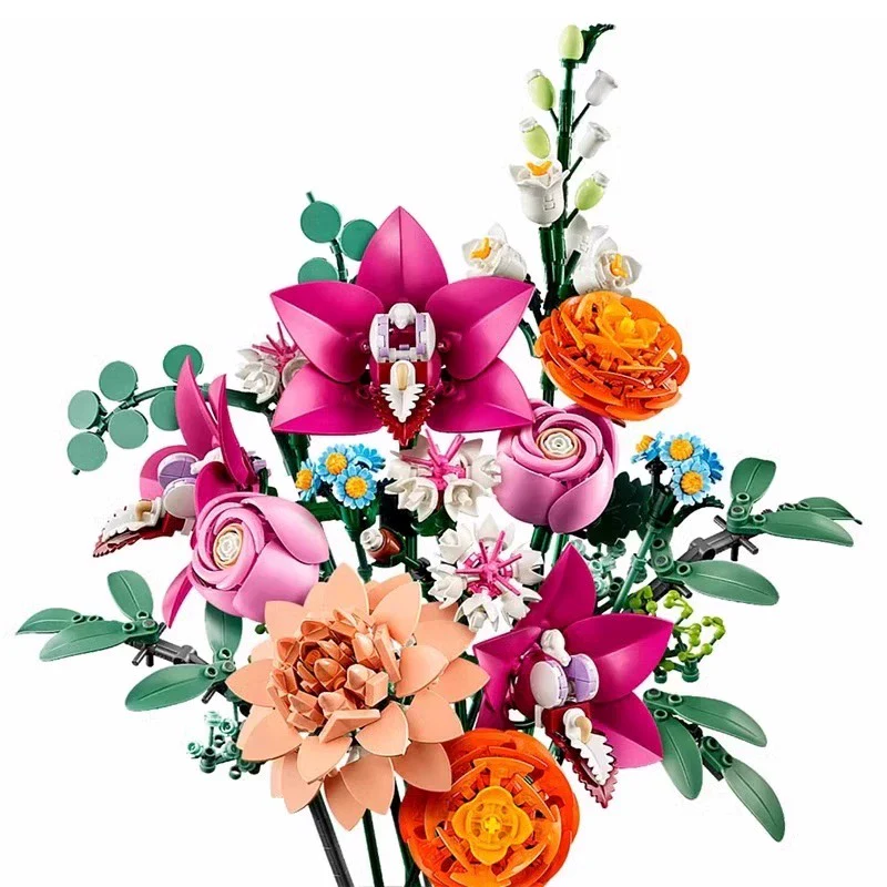 749 pcs Pretty Pink Flower Bouquet - Image 3
