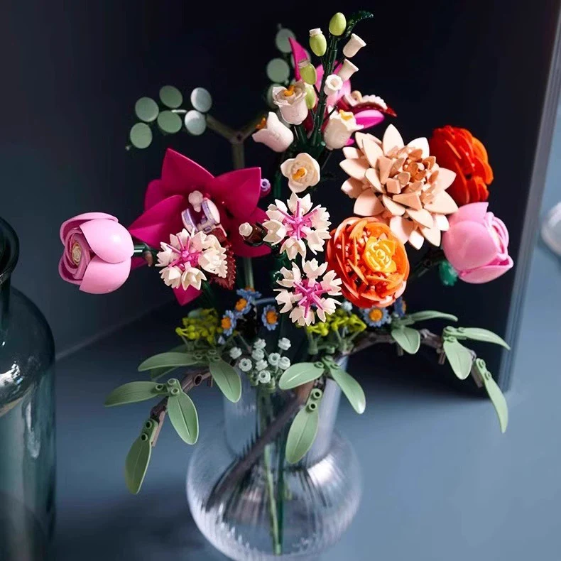 749 pcs Pretty Pink Flower Bouquet - Image 4