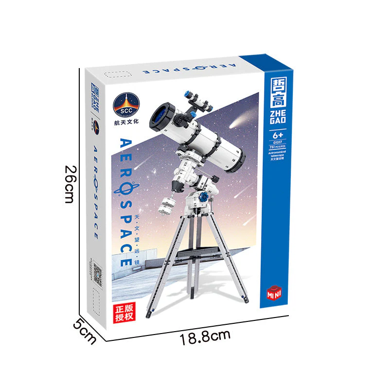 751pcs ZHEGAO 01050 Astronomical Telescope （MINI Bricks) - Image 3