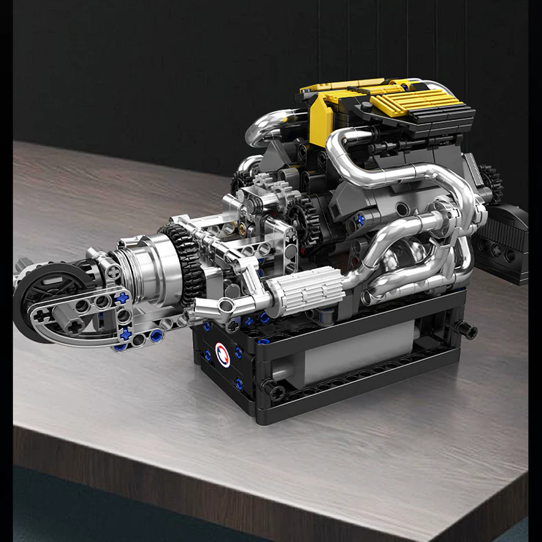 761 pcs MouldKing 10207 PAG Supercar V12 Engine - Image 4